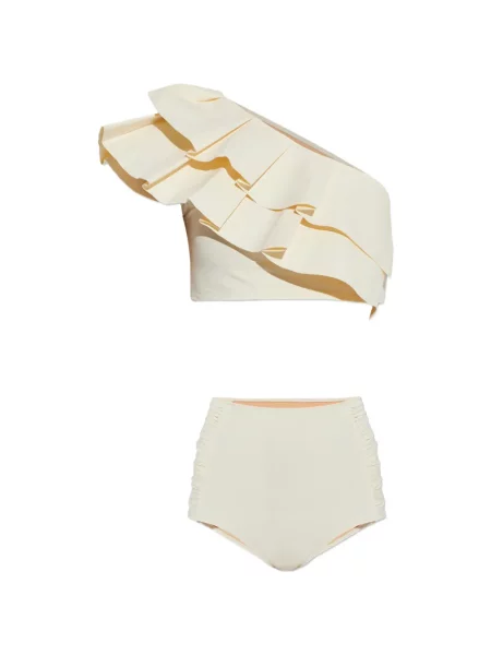 Bikini Maio Paris cu volane cu un umăr gol