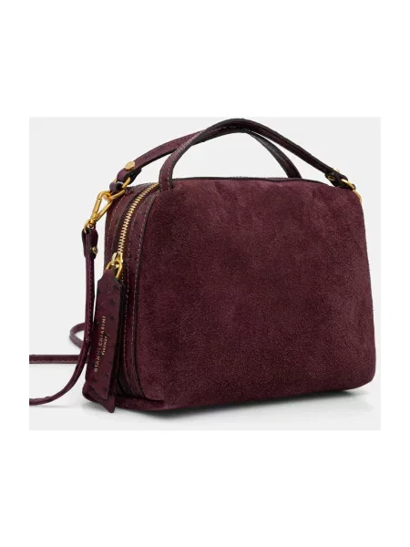 Torebka crossbody Gianni Chiarini skórzana czerwona