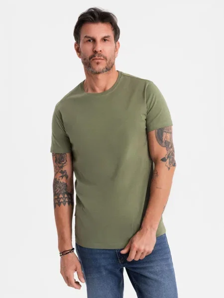 Tricou Ombre clasic kaki
