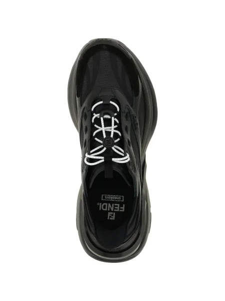 Sneakerși Fendi plasă negru