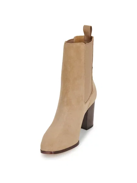Pantofi Lauren Ralph Lauren din nubuc bej