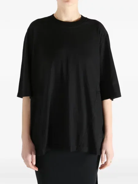 Μπλούζα Rick Owens Drkshdw με στρογγυλή λαιμόκοψη μαύρο
