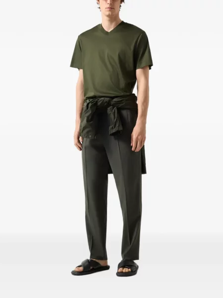 Tricou Bogner cu decolteu în V verde
