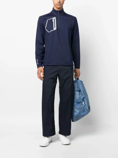 Szorty cargo Polo Ralph Lauren z nadrukiem ocieplane z wysoką talią czerwone