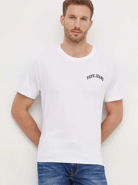 Тениска Pepe Jeans Clementine с принт бяло