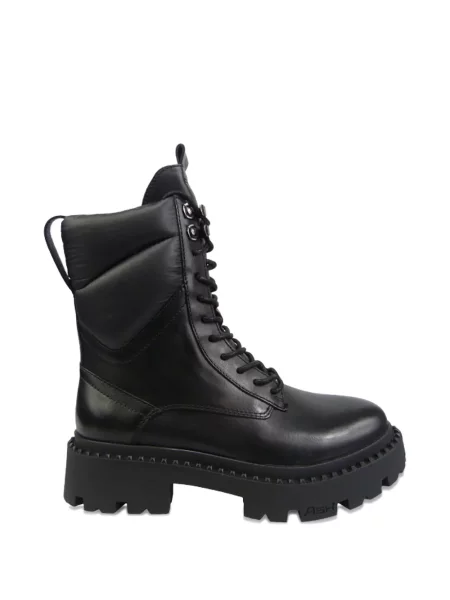 Botine Ash cu șireturi din dantelă negru