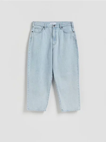 Reserved Blugi barrel leg albastru