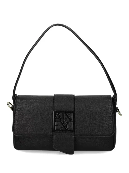 Geantă de mână Armani Exchange cu autograf negru