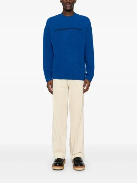 Pulover Emporio Armani cu imagine albastru