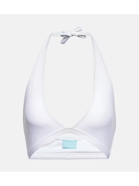 Bikini Melissa Odabash cu gât halter alb