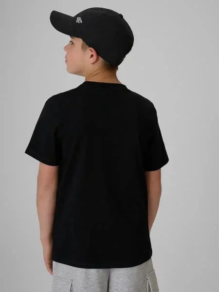 T-shirt chłopięcy 4F czarna