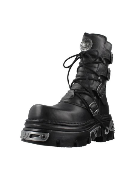 Pantofi New Rock din piele negru