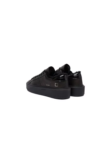 Laisvalaikio batai D.A.T.E. Hill Low Fur Platform juoda