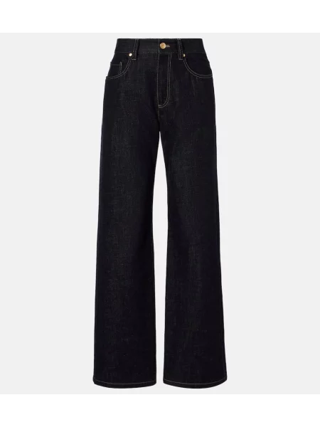 Blugi drepți Brunello Cucinelli albastru