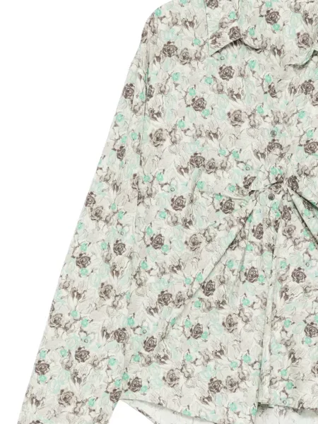 Bluză Jnby cu model floral cu imagine verde