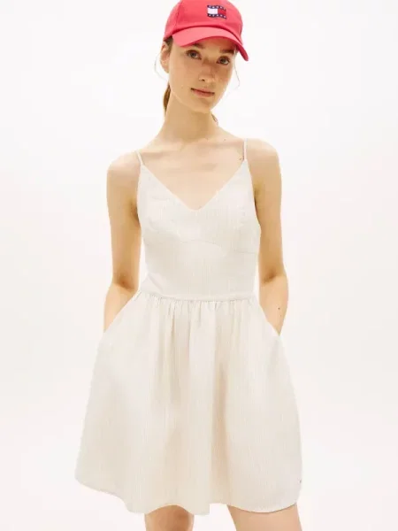 Tommy Jeans De in rochie bej