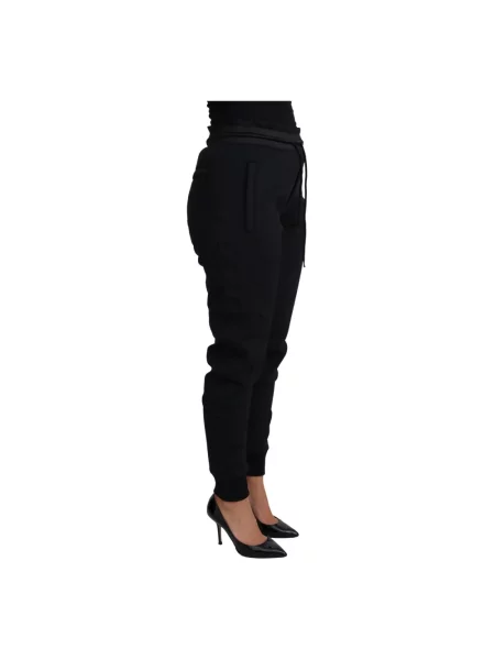 Joggery Dolce And Gabbana z logo czarne