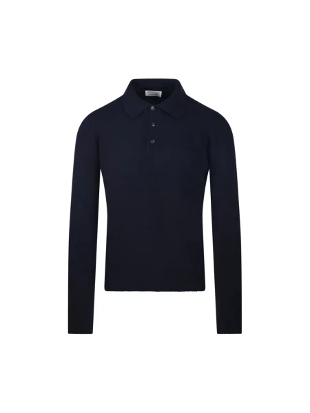 Sweter Roberto Collina niebieski