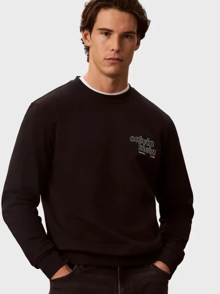 Світшот Calvin Klein Jeans чорний