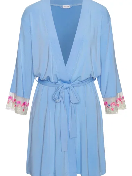 LASCANA Halat pentru dimineață deschis / verde pastel / roz albastru