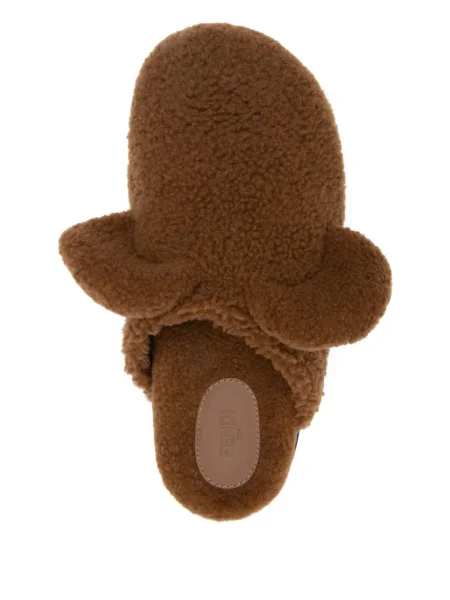 Papuci tip mules Fendi maro