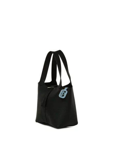 Bagmori Geantă tip sac metalic gri