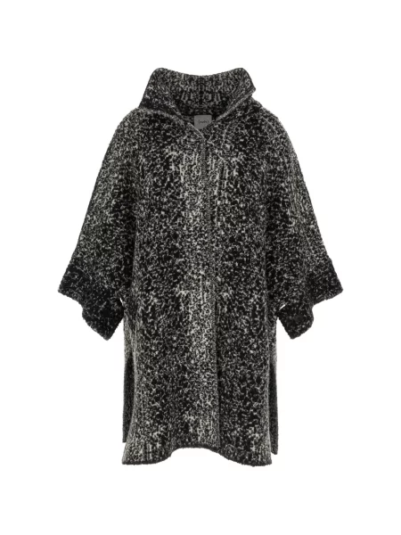 Bouclé palton Nude negru