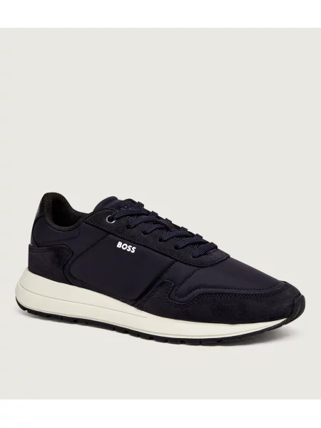BOSS BLACK Sneakers Vinston_Runn_nysd | piele întoarsă negru