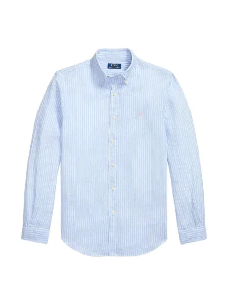 Polo Ralph Lauren koszula lniana niebieska