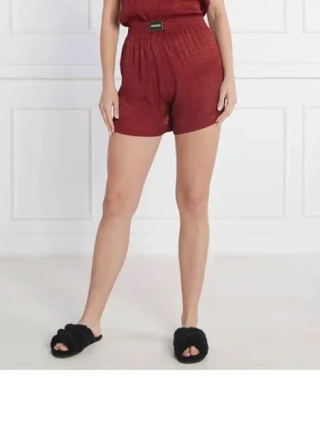 Hugo Pizsama sort SATINOIR_SHORTS piros