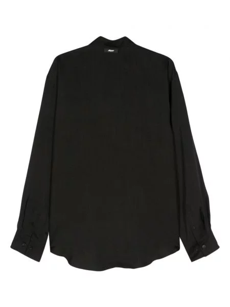 Apykaklė marškiniai Msgm satino juoda