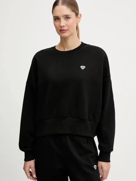 Hummel bluză negru melanj alb