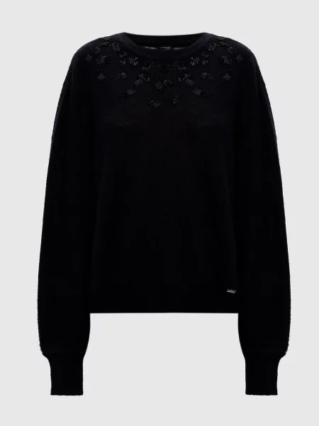 Джемпер з кашеміру та шовку Kiton чорний