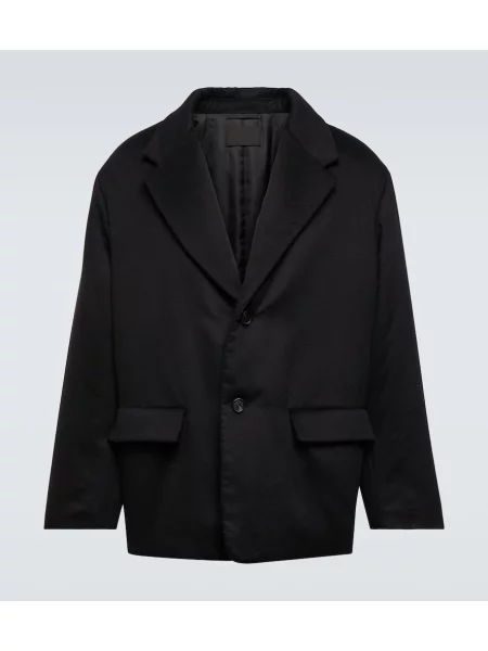 Sacou Prada din cașmir negru