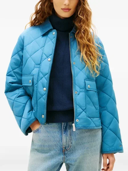 Matlasat geacă Tommy Hilfiger albastru