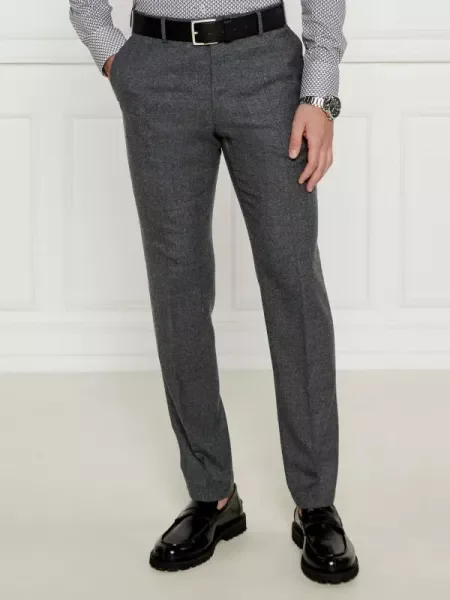 Windsor Pantaloni de lână 13 | Shaped fit gri