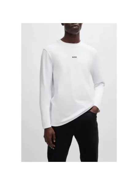 Longsleeve Boss z długim rękawem biały