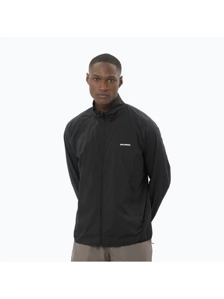 Kurtka do biegania Salomon Shakeout Fly deep black czarna