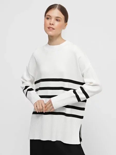 Braska Джемпер Молочний Без підкладки