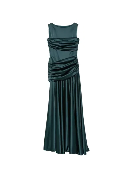 Rochie maxi Chiara Boni La Petite Robe din satin verde