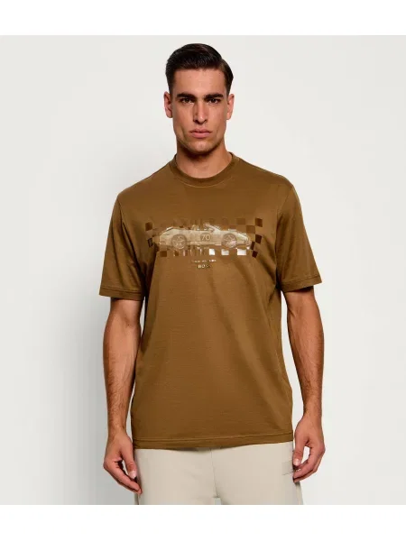 BOSS GREEN Tricou TS_PS Car | Boss x Porsche verde