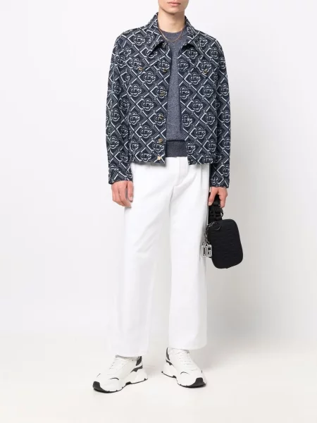 Svileni džemper Dolce & Gabbana plava