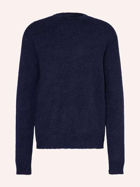 Jil Sander Svetr Z Alpaky tmavě modrá