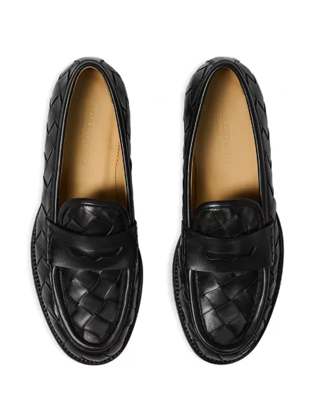 Pantofi loafer Scarosso din piele negru