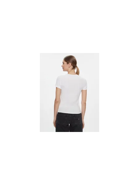 Tommy Jeans Marškinėliai Essential Slim Fit balta