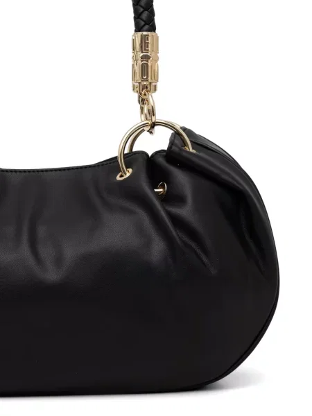 Shopper torbica Love Moschino upletena s autogramom crna