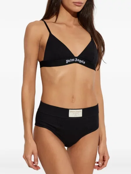 Sutien triunghi Palm Angels cu imagine negru
