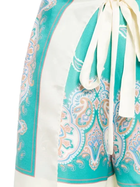 Σορτς Pinko με σχέδιο paisley γραβάτες μπλε
