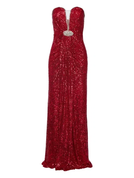Rochie maxi Nissa de costum roșu