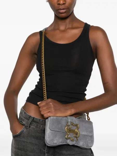 Body Just Cavalli cu model piele de șarpe gri
